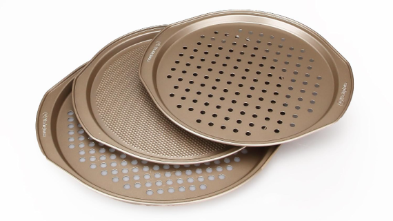 Westinghouse, 3-Piece Carbon Steel Pizza Pan Set
