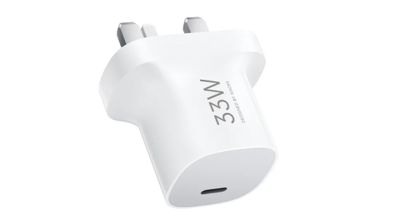 Xiaomi 33W Nano GaN USB-C Power Adapter UK, Fast Charging for Smartphones & Tablets