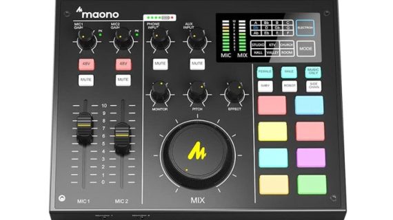 Maonocaster AM100 All-In-One Podcast Production Studio - Black