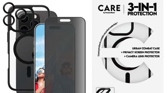 PanzerGlass® B1358+P2862+1284, Flagship 3-in-1 Privacy Bundle iPhone 16 Pro