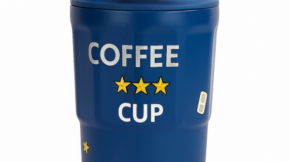 D.kadi KD7060 Vacuum Coffee Mug, Stainless Steel - 380 ml