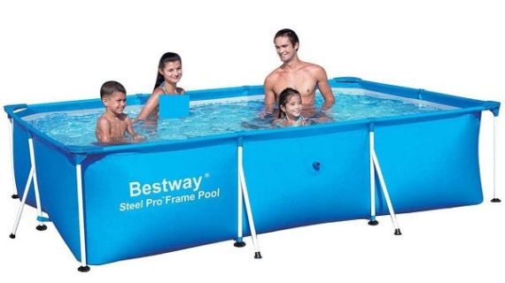BESTWAY Deluxe Splash Pool, 300 x 201 x 66 cm, 3300ltr – 56404