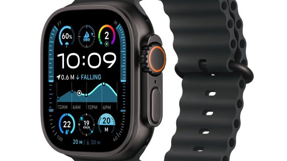 Apple Watch Ultra 2 GPS + Cellular – 49 mm Black Titanium Case with Black Ocean Band