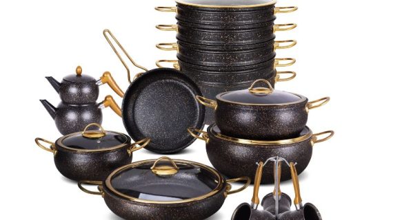 OSFE Granite Cookware Set 23 pcs - Black