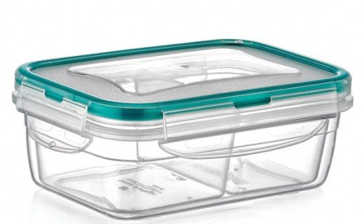 Plast Art Fresh Box Rect Divided 0.4 L x 2 Pieces