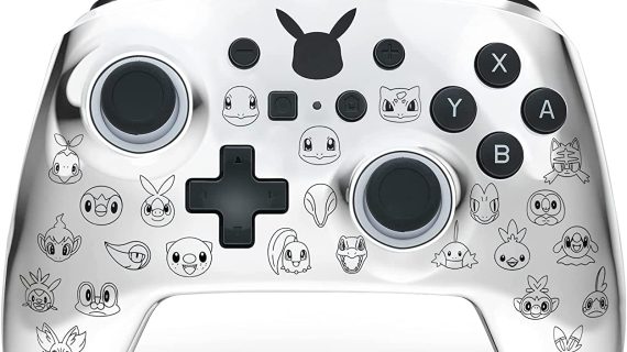 PowerA Pokémon Enhanced Wired Controller for Nintendo Switch – Pikachu Black & Silver