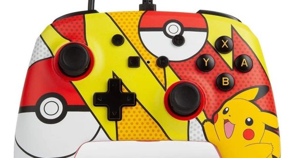 PowerA Pokémon Enhanced Wired Controller for Nintendo Switch - Pikachu Pop Art