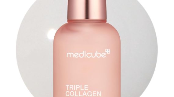 Medicube Triple Collagen Serum 1.85 fl.oz - Nourish dull skin with Triple Collagen Complex - A lightweight serum with Niacinamide and Hyaluronic Acid - Korean Skincare