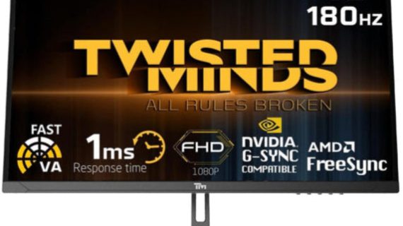 Twisted Minds 32" Curved, HDR ,FHD ,180Hz, VA, 1ms, HDMI 2.0 Gaming Monitor